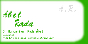 abel rada business card